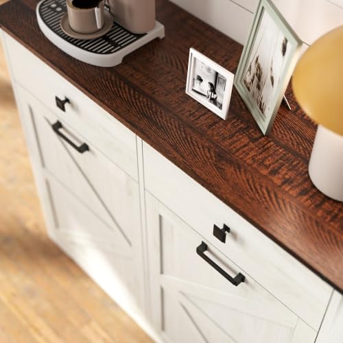 20 Gallon Tilt Out Trash Can Cabinet with Drawer V841