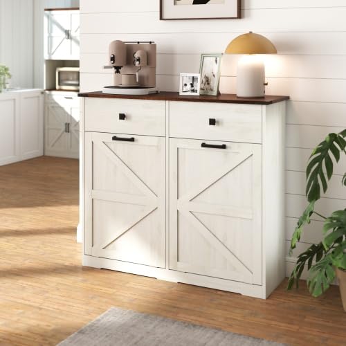 20 Gallon Tilt Out Trash Can Cabinet with Drawer V841