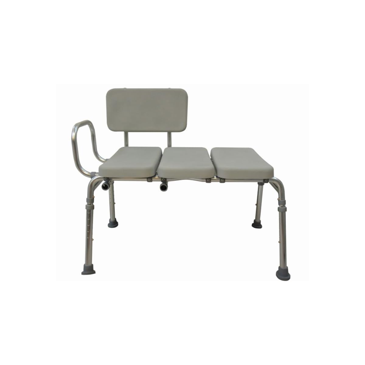 Padded Transfer Bench 300 lbs Capacity Height Adjustable L602228
