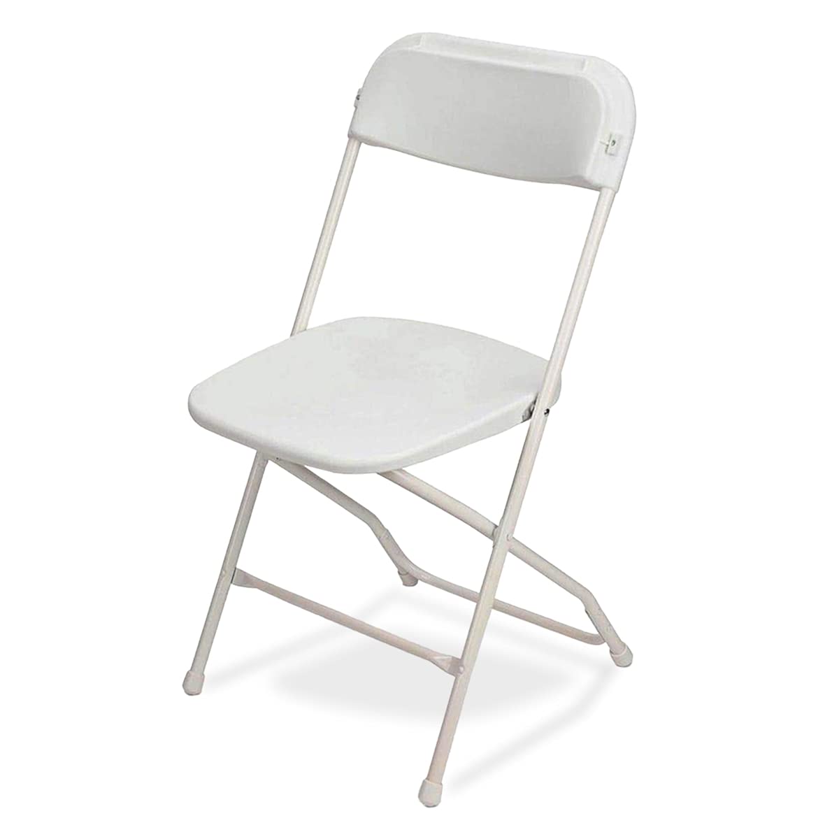 White Stackable Plastic Folding Chair 10-Pack W3674