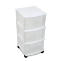 3-Drawer Cart White H2448