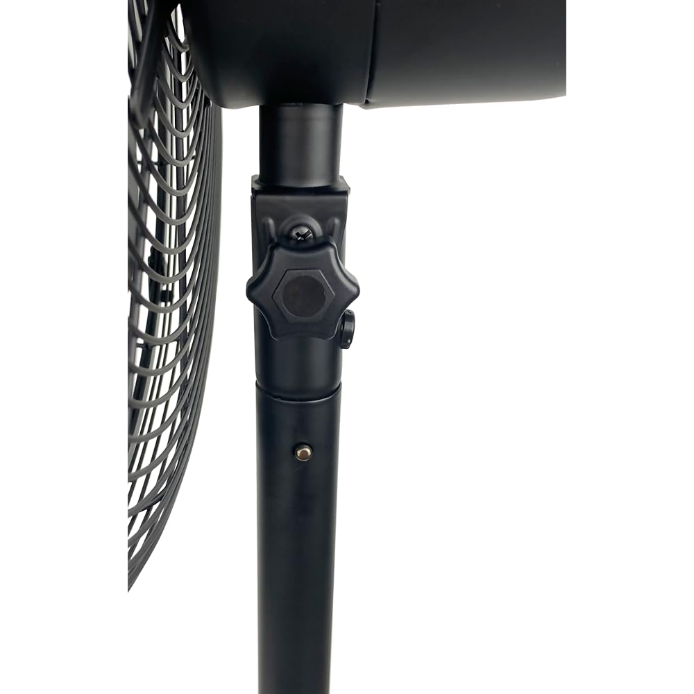 Matte Black 16" Pedestal Fan, 3 Speeds O28584