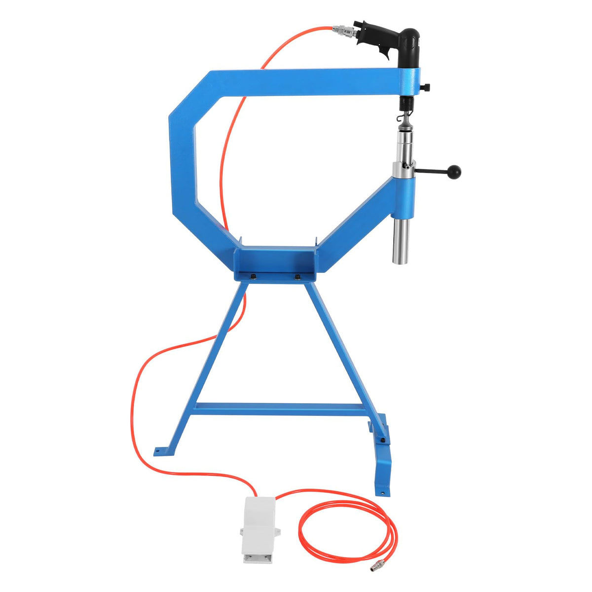 Pneumatic Planishing Hammer with Steel Frame Stand and Foot Pedal E640560