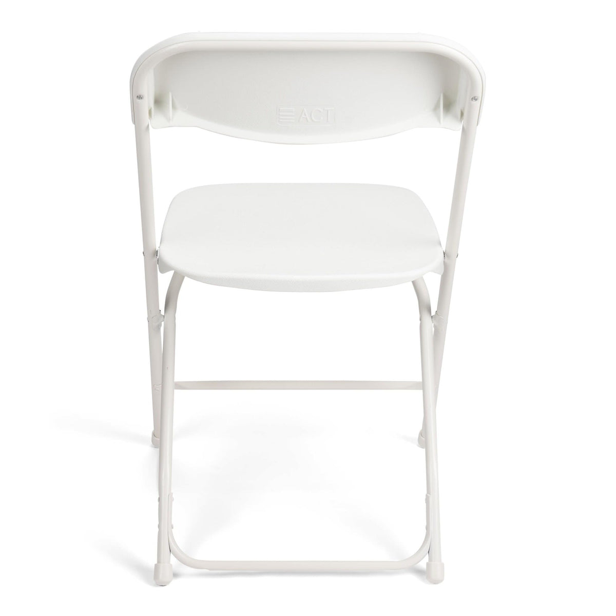White Stackable Plastic Folding Chair 10-Pack W3674