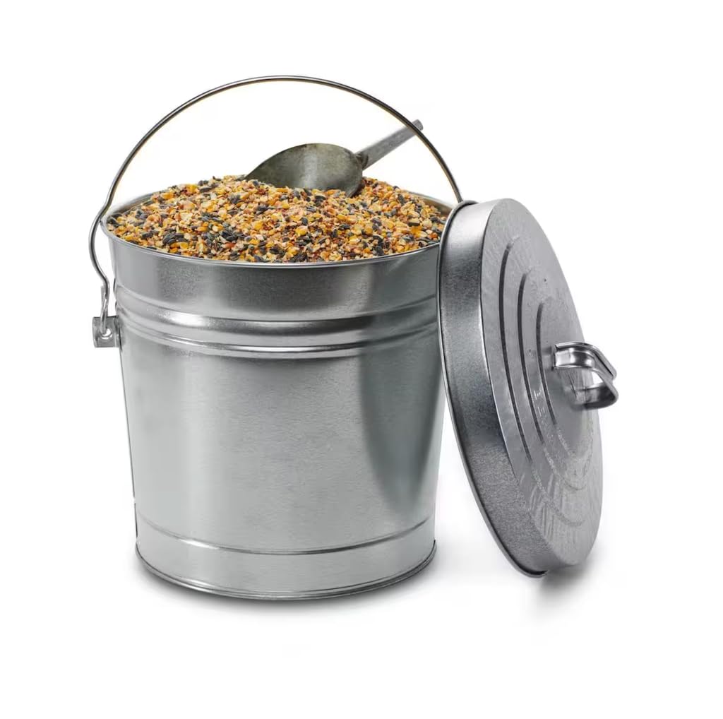6 Gallon Galvanized Steel Round Trash Can C5129