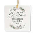 Ceramic 3-inch Square-Shaped Ornament H69980