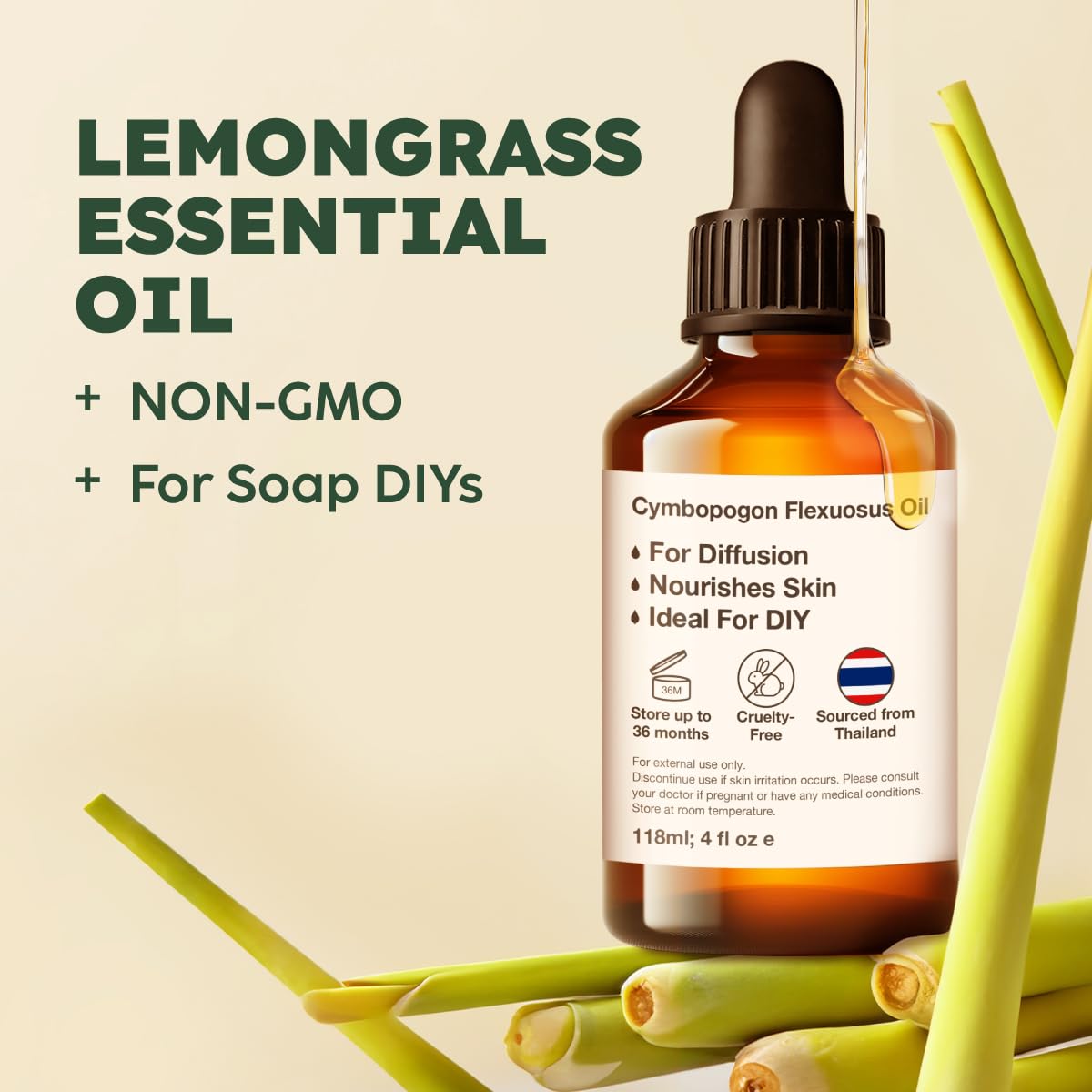 Lemongrass & Lavender Essential Oil Set 2x4 fl oz H12207