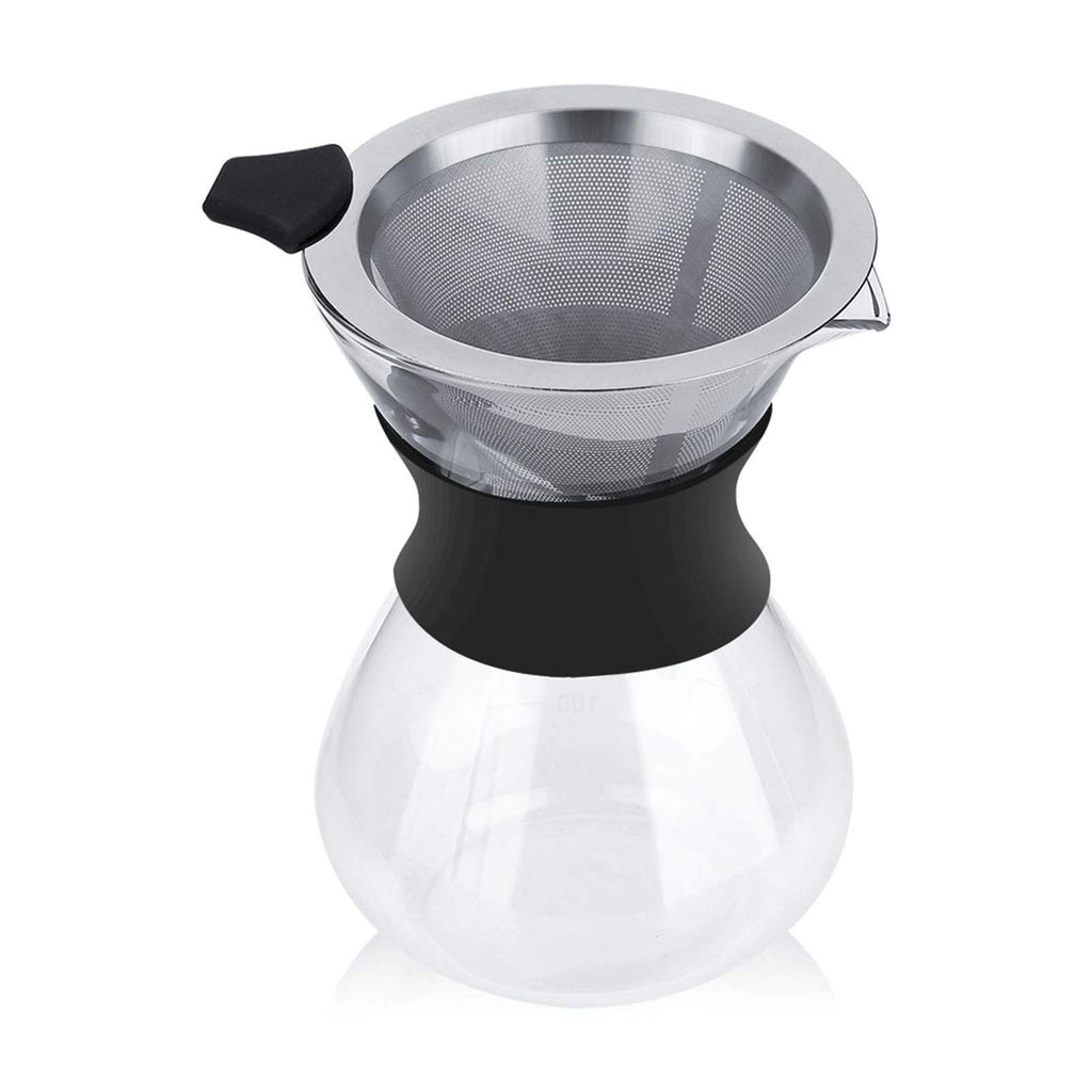 Pour Over Coffee Maker, Paperless Glass Dripper 400ML H99694