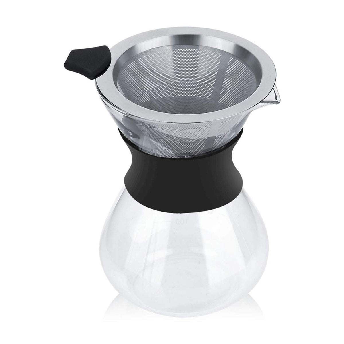 Pour Over Coffee Maker, Paperless Glass Dripper 400ML H99694