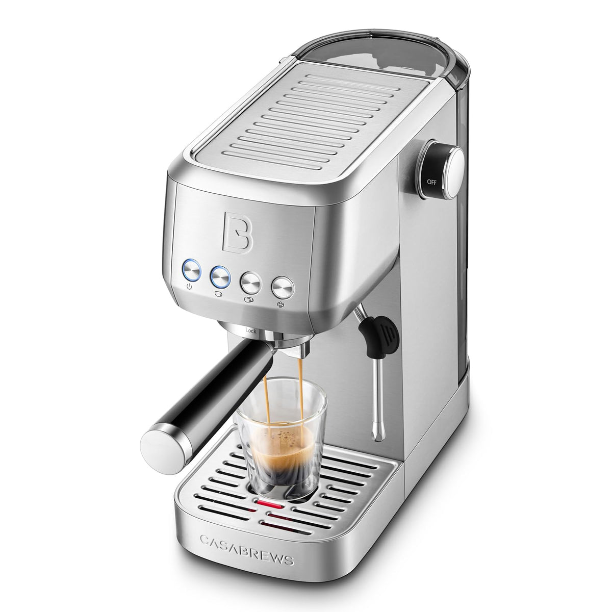 Stainless Steel Espresso Machine with Steam Wand C42642