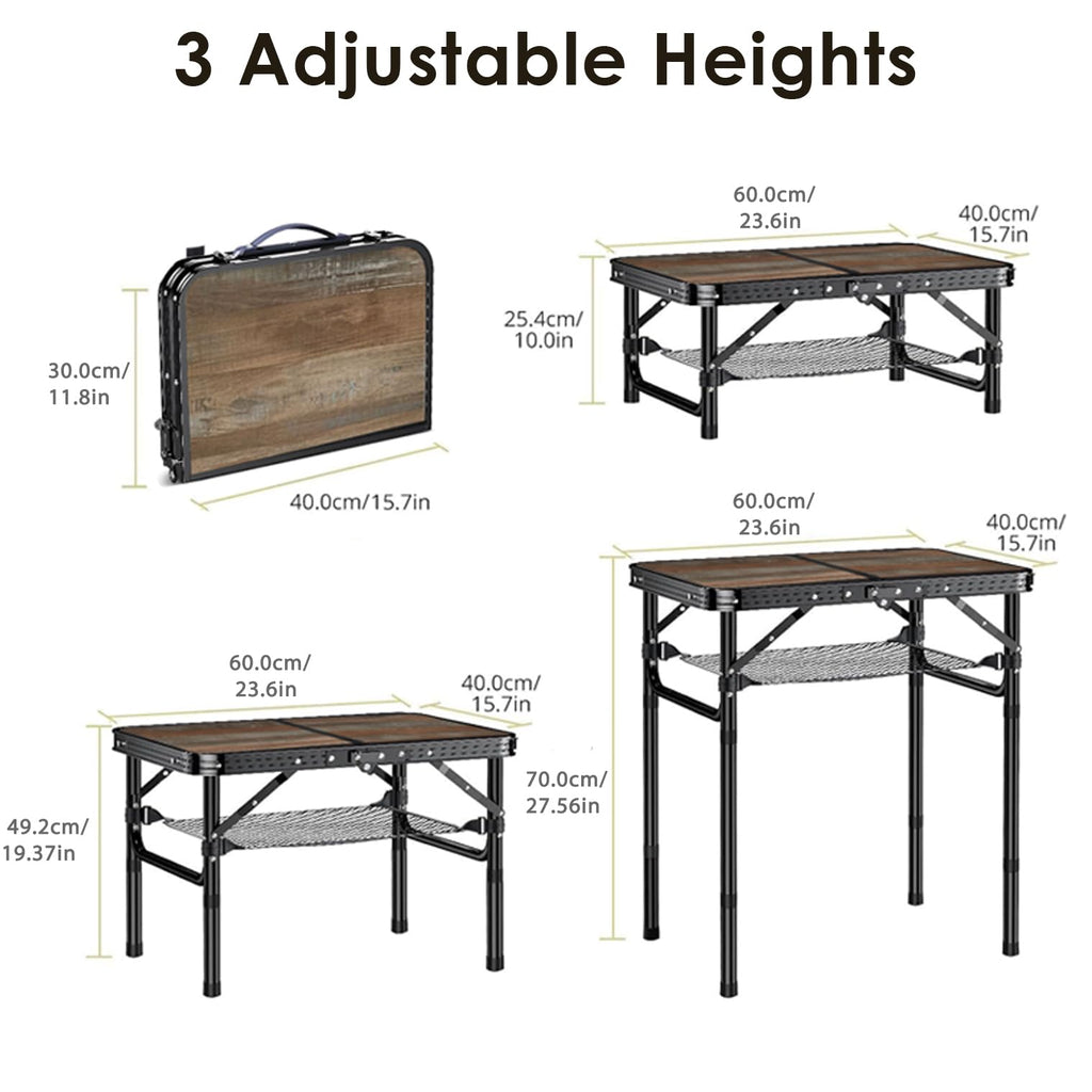 Folding Picnic Table 2ft Portable Camping Table N630121