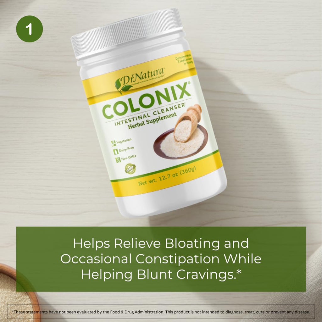 Whole Psyllium Husk Fiber Powder Herbal Capsules & Tea 30 Day Colon Cleanse Kit Q29515