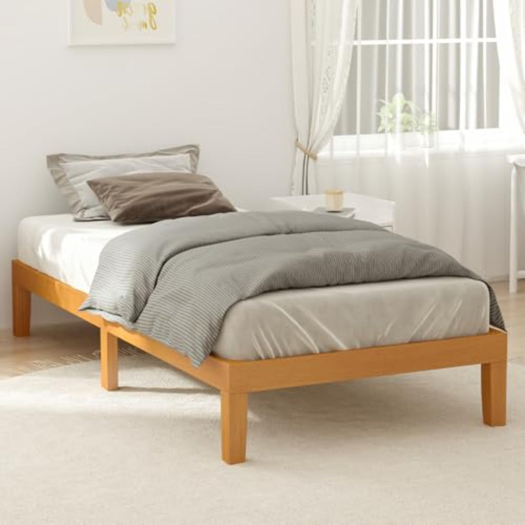 Twin Size 12 Inch Wood Platform Bed Frame B68175