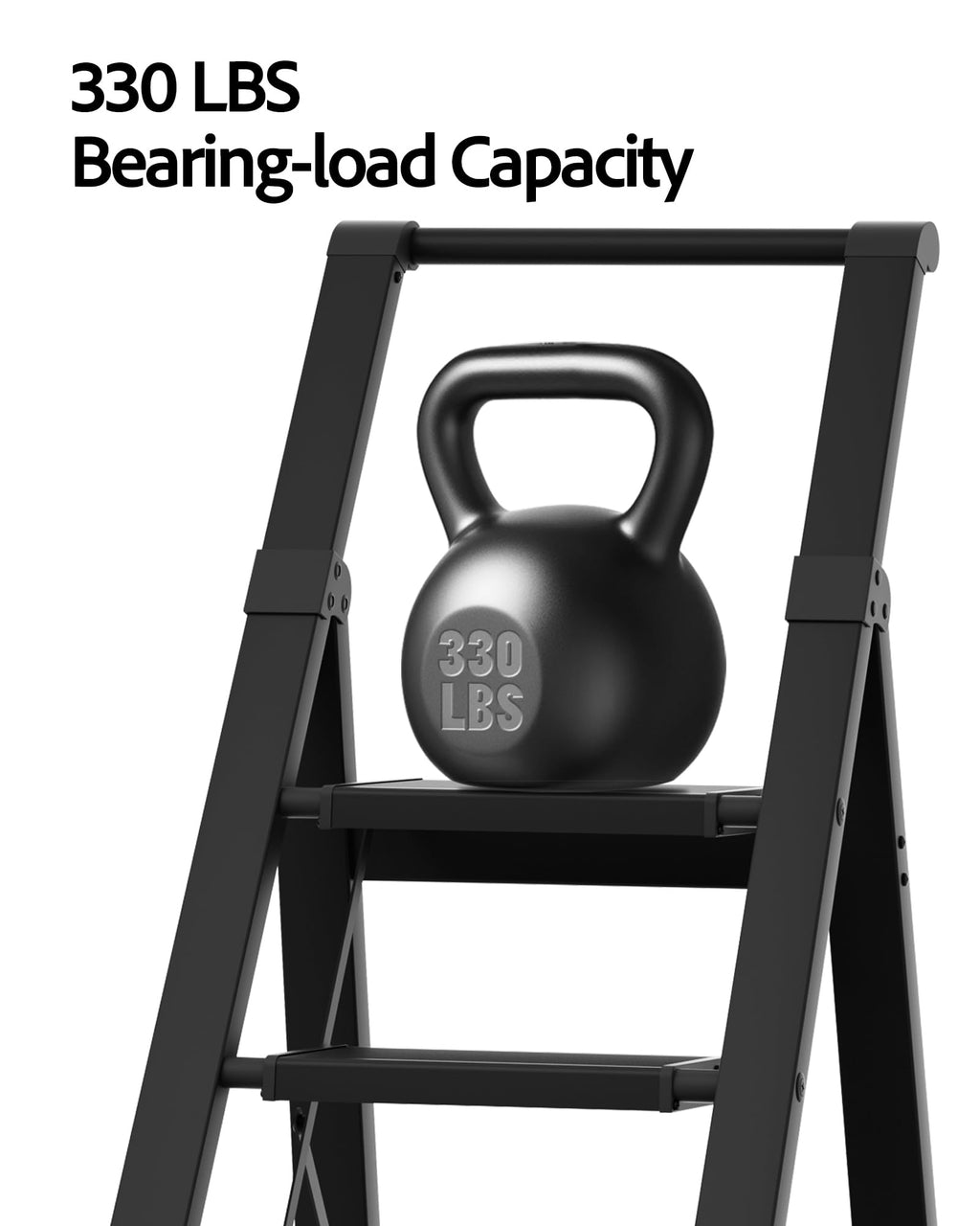5 Step Aluminum Folding Ladder J51392