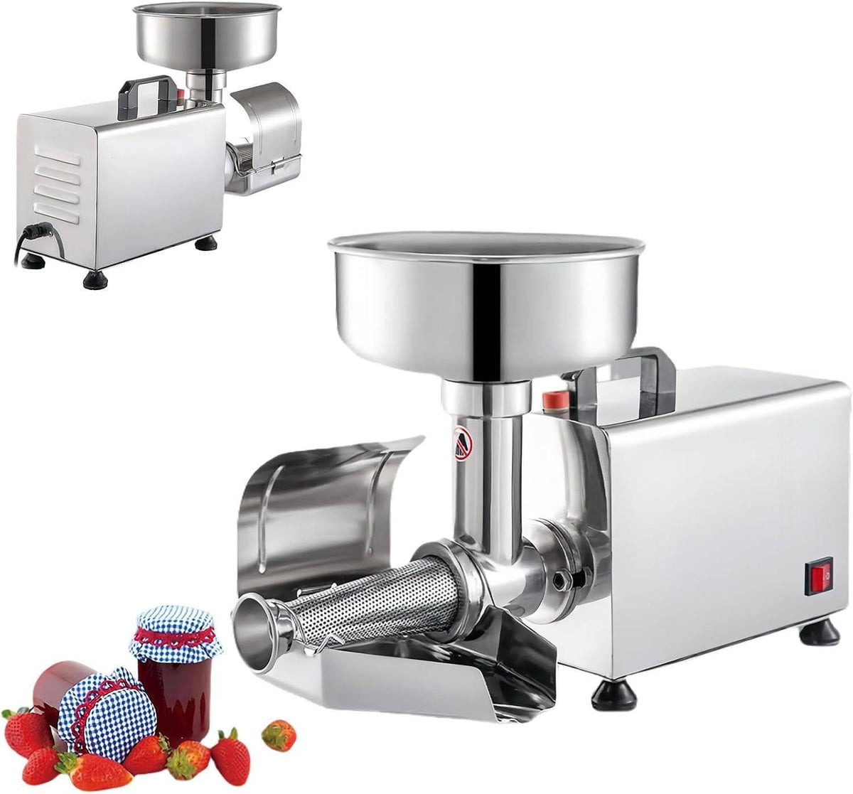 Electric Tomato Strainer Machine 330 lbs/hr 450W Stainless Steel E2060