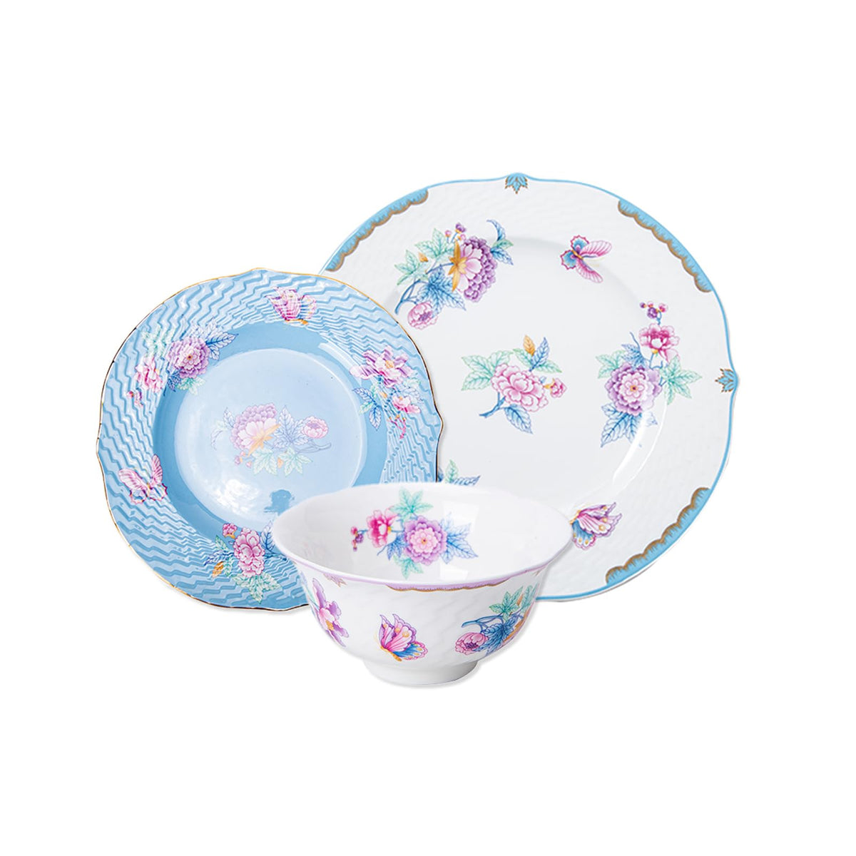 Bone China 12-Piece Dinnerware Set for 4 Z1089