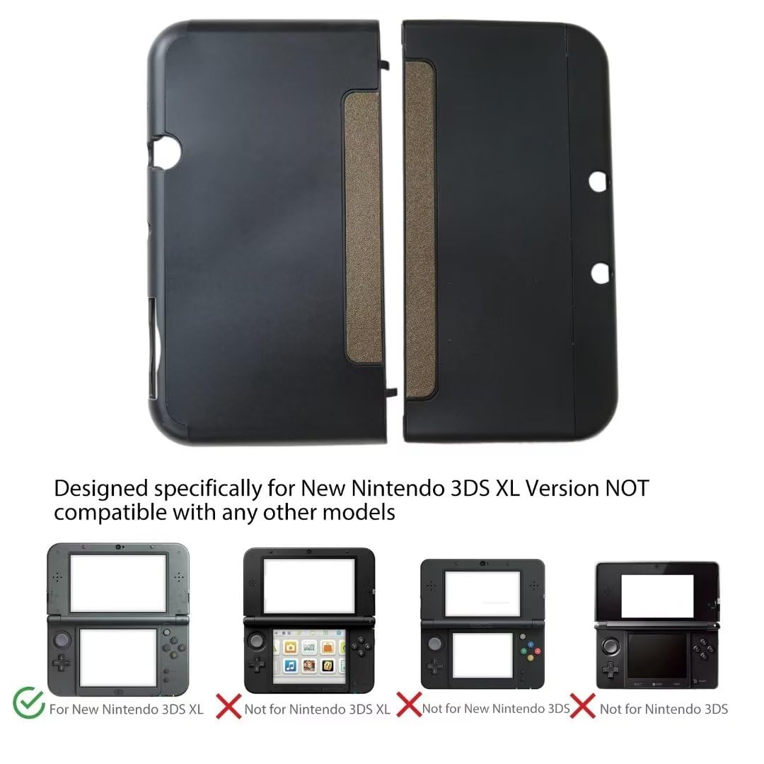 Hard Shell Protective Case Cover for Nintendo 3DS XL LL - Black T53966