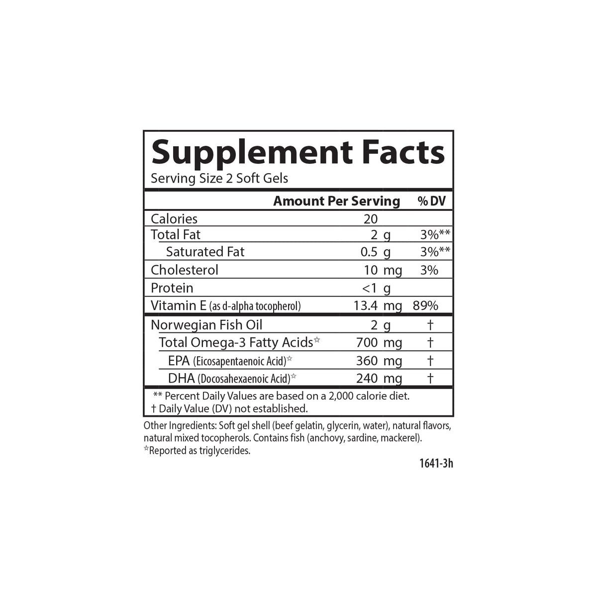 Fish Oil 700 mg Omega-3s Orange 120 Softgels X487
