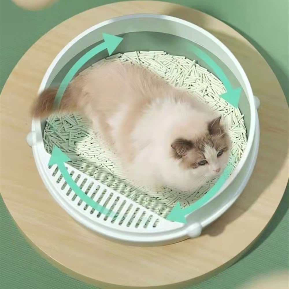Semi-Enclosed Cat Litter Box U1830