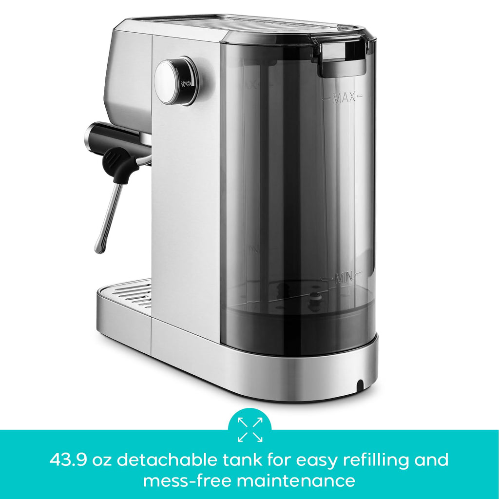Stainless Steel Espresso Machine with Steam Wand C42642