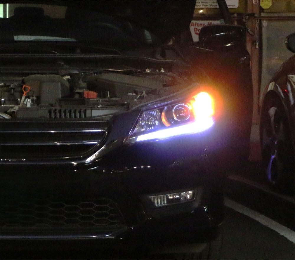 White LED Daytime Running Light Strip K853
