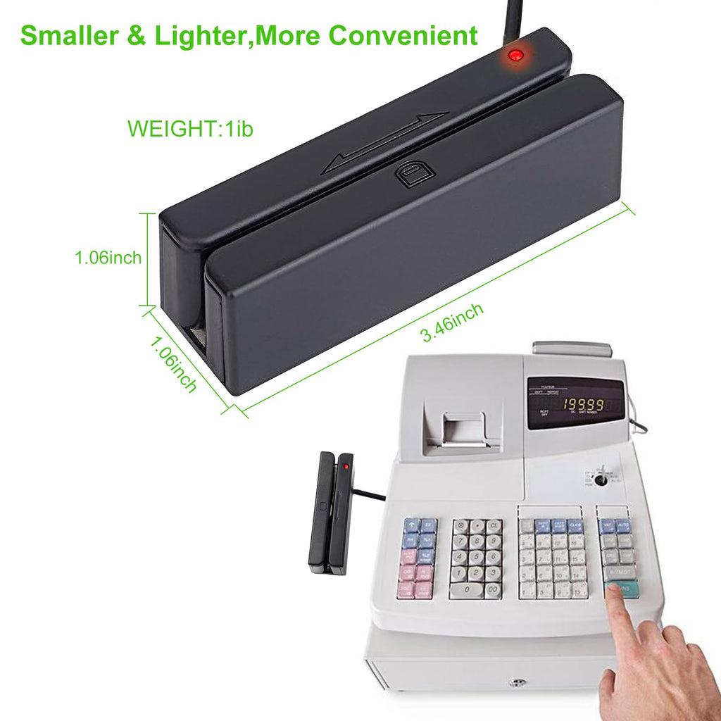 USB Magnetic Stripe 3-Track POS Credit Card Reader S685168