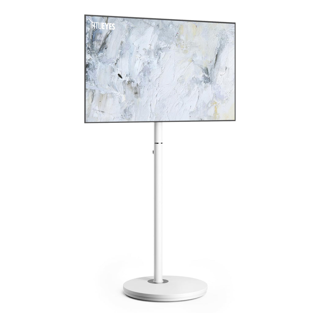 Small Rolling TV Cart for 24-48 Inch TVs, White R7238