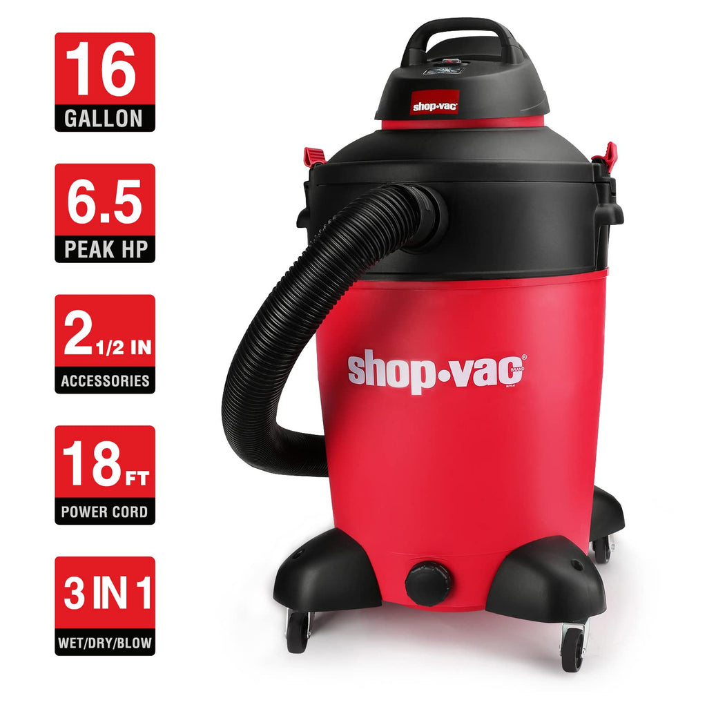 16 Gallon 6.5 Peak HP Wet/Dry Vacuum N2979
