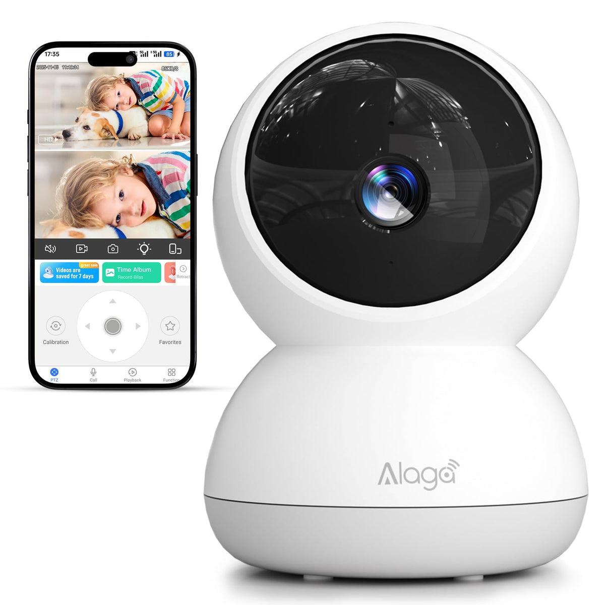 3K HD Indoor Security Camera with Night Vision Q6436