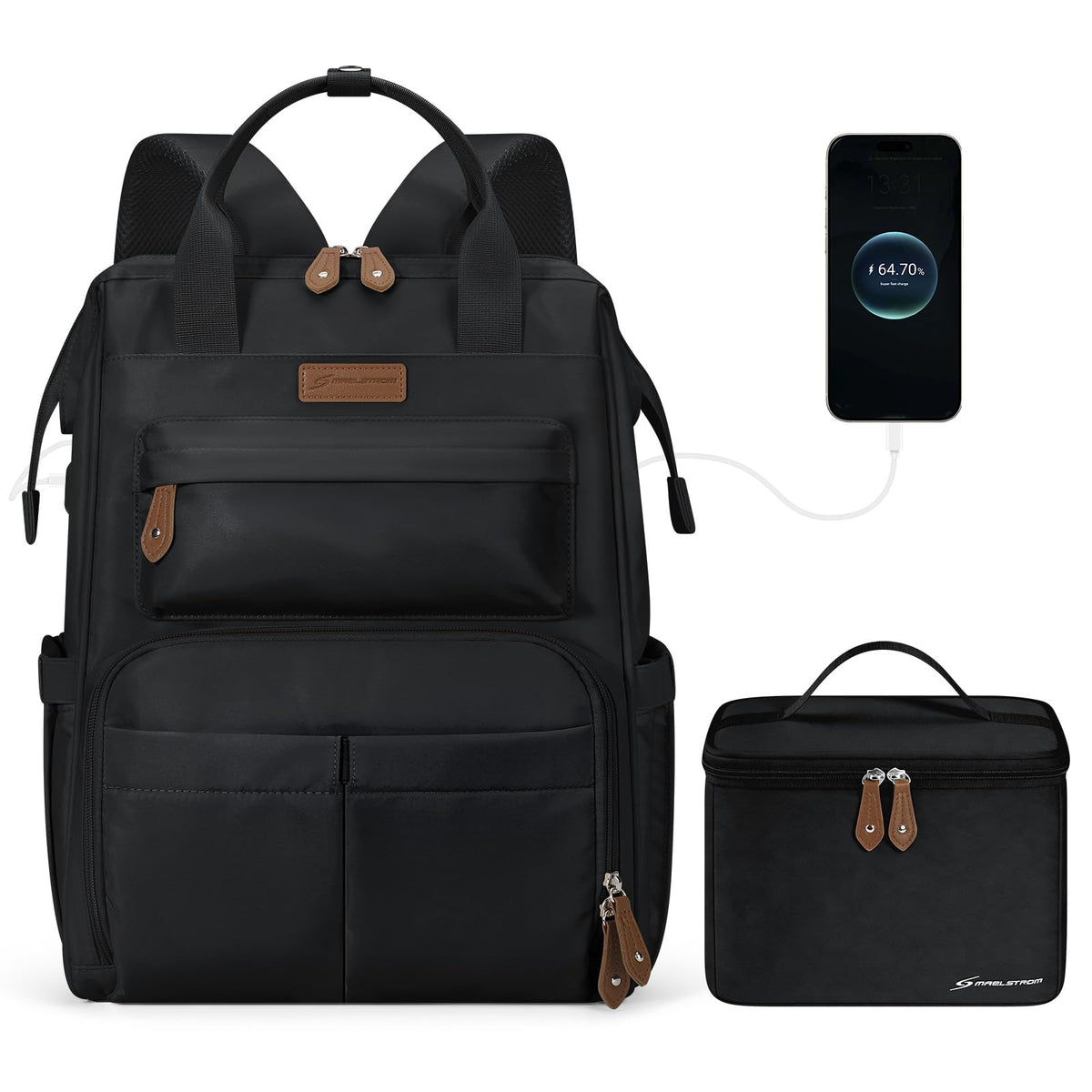 15.6-17.3" Laptop Backpack with Lunch Box U631