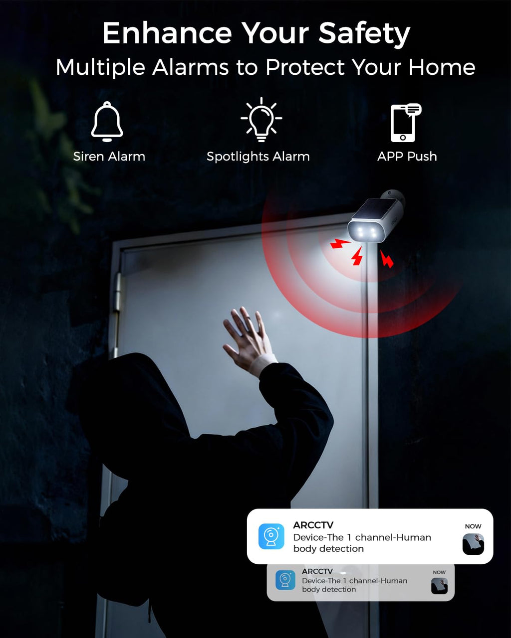 4MP Solar Security Cameras Wireless Outdoor L7024