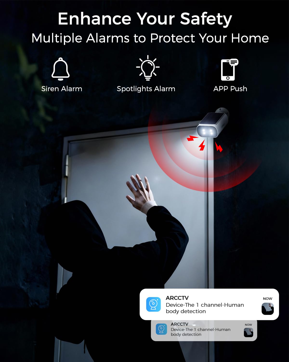 4MP Solar Security Cameras Wireless Outdoor L7024