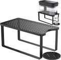 Water Filter Dispenser Stand with Drip Tray Black T3443