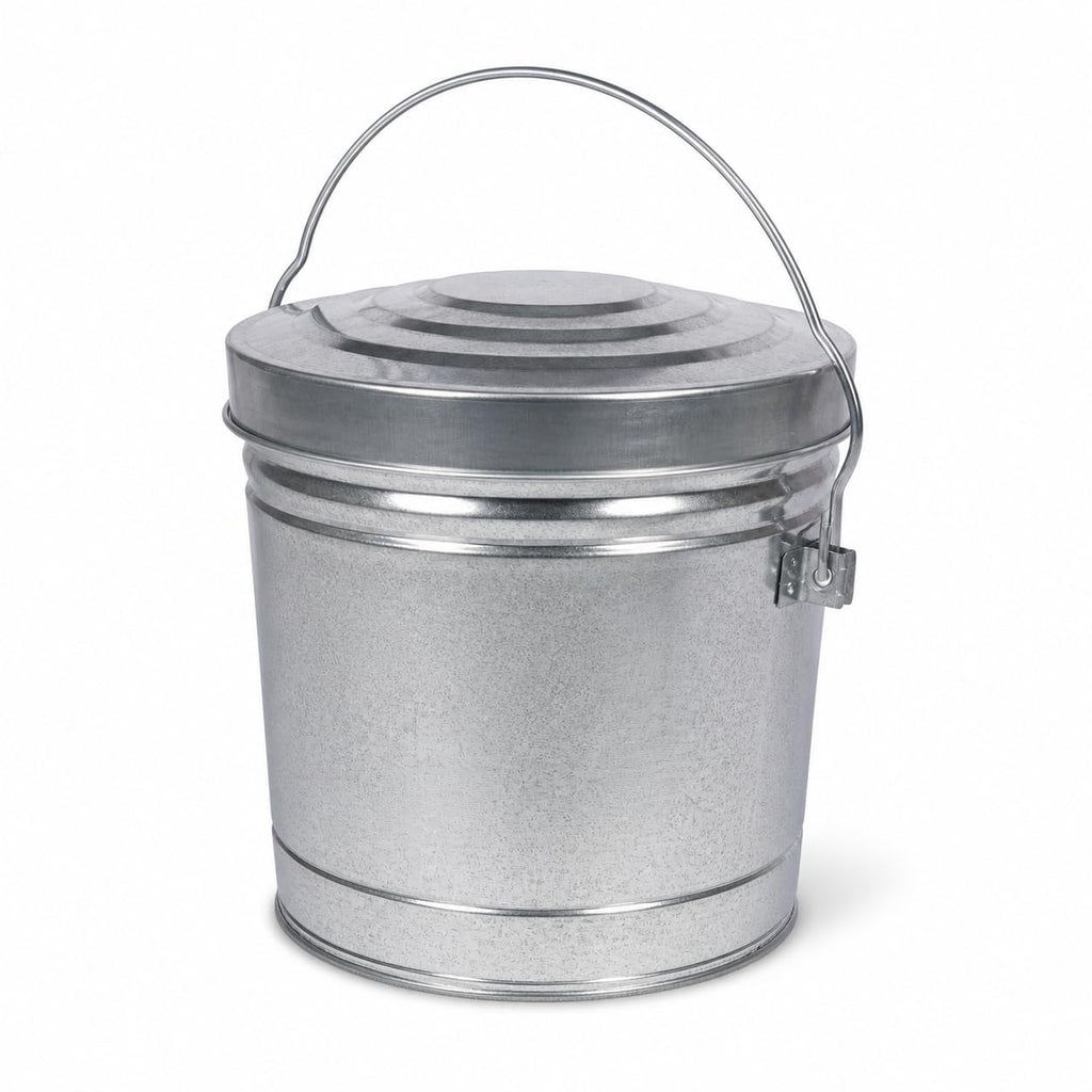 6 Gal Galvanized Steel Can with Locking Lid B786223