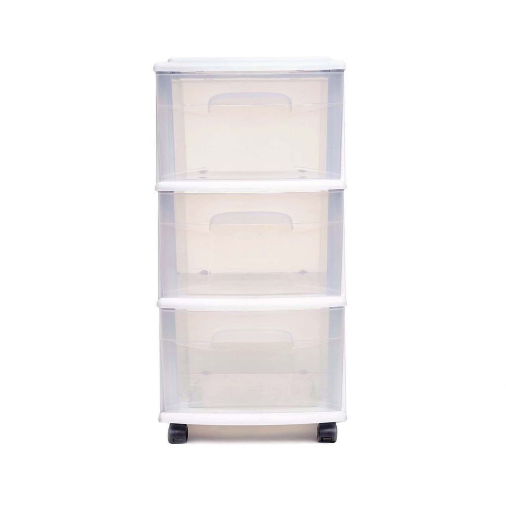 3-Drawer Cart White H2448