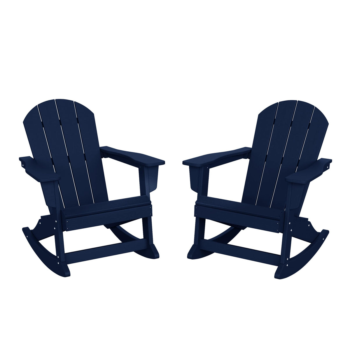 Navy Blue Poly Adirondack Chair Set of 2 I279952