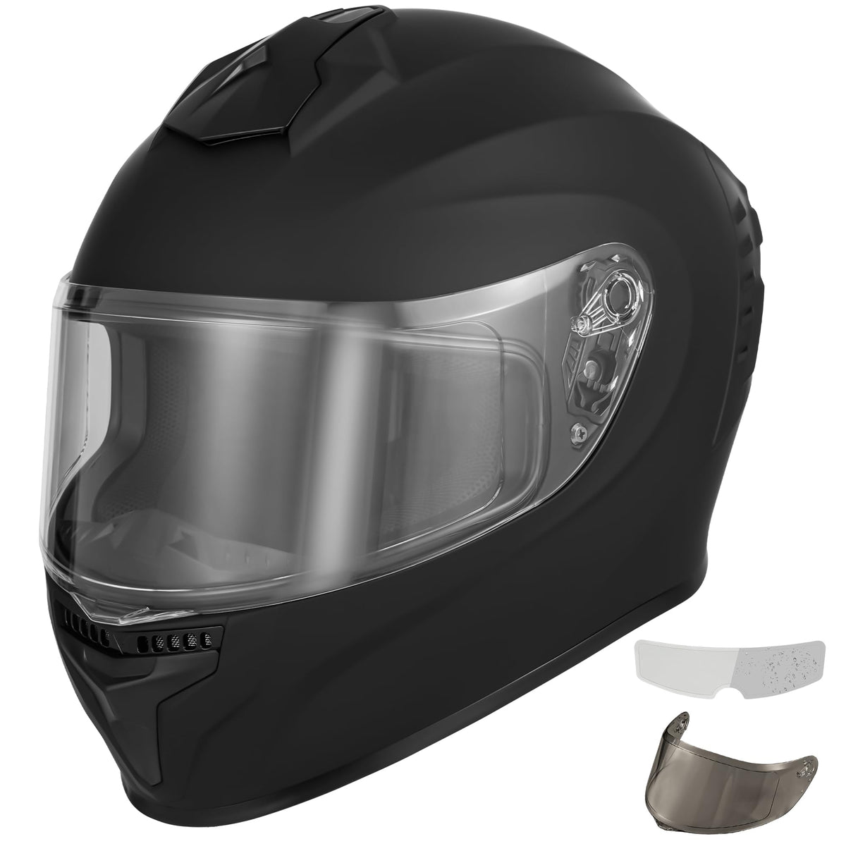 Full Face Motorcycle Helmet with Dual Visors D901