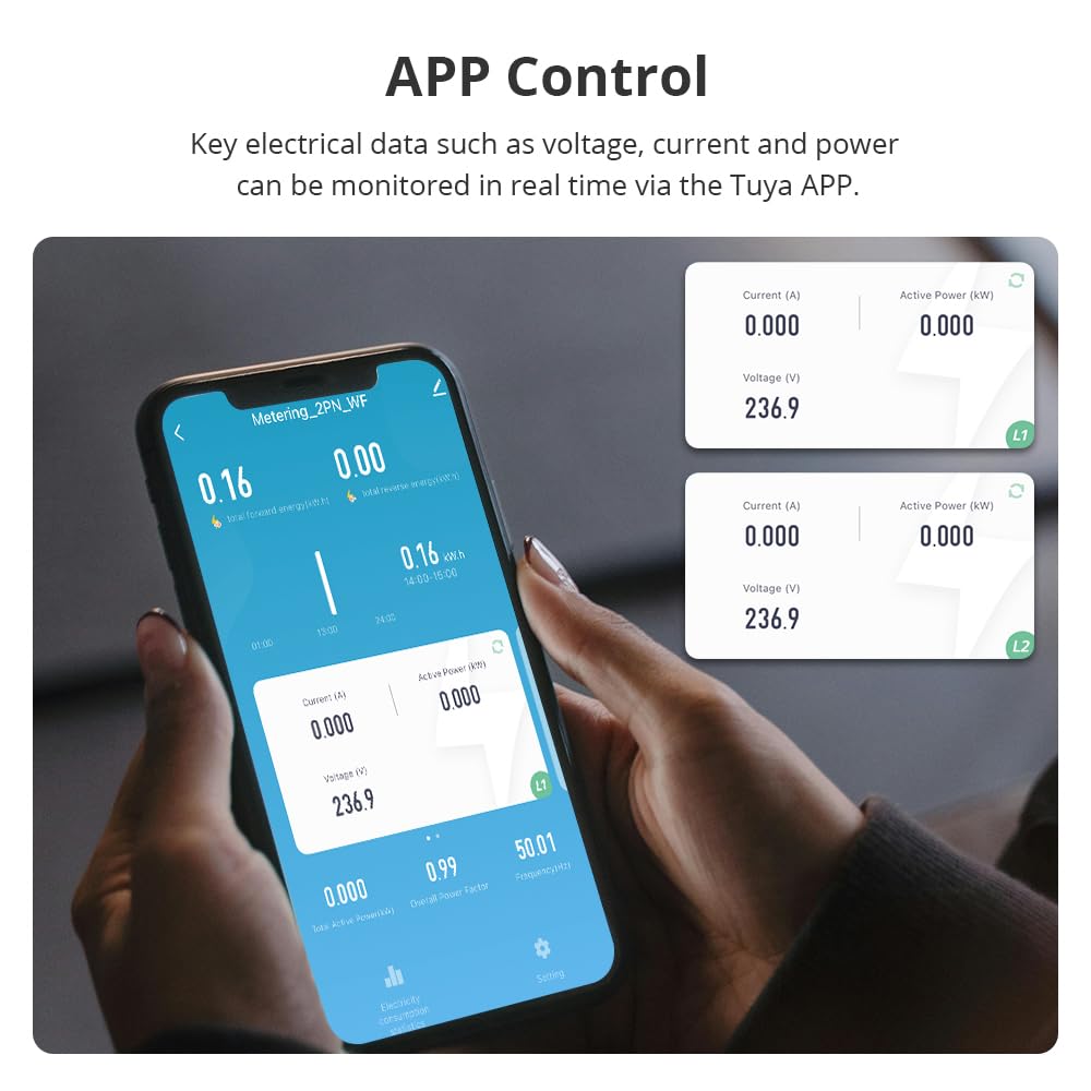 WiFi Home Energy Monitor with 2 x 120A CTs V9899