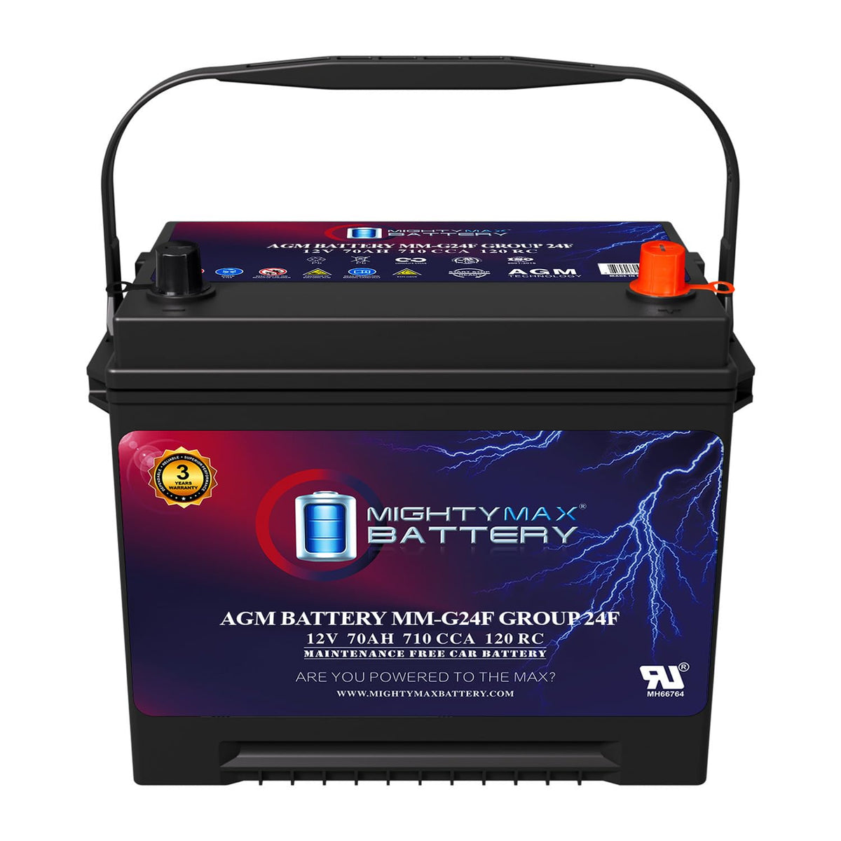 12V 70Ah AGM Replacement Battery F872