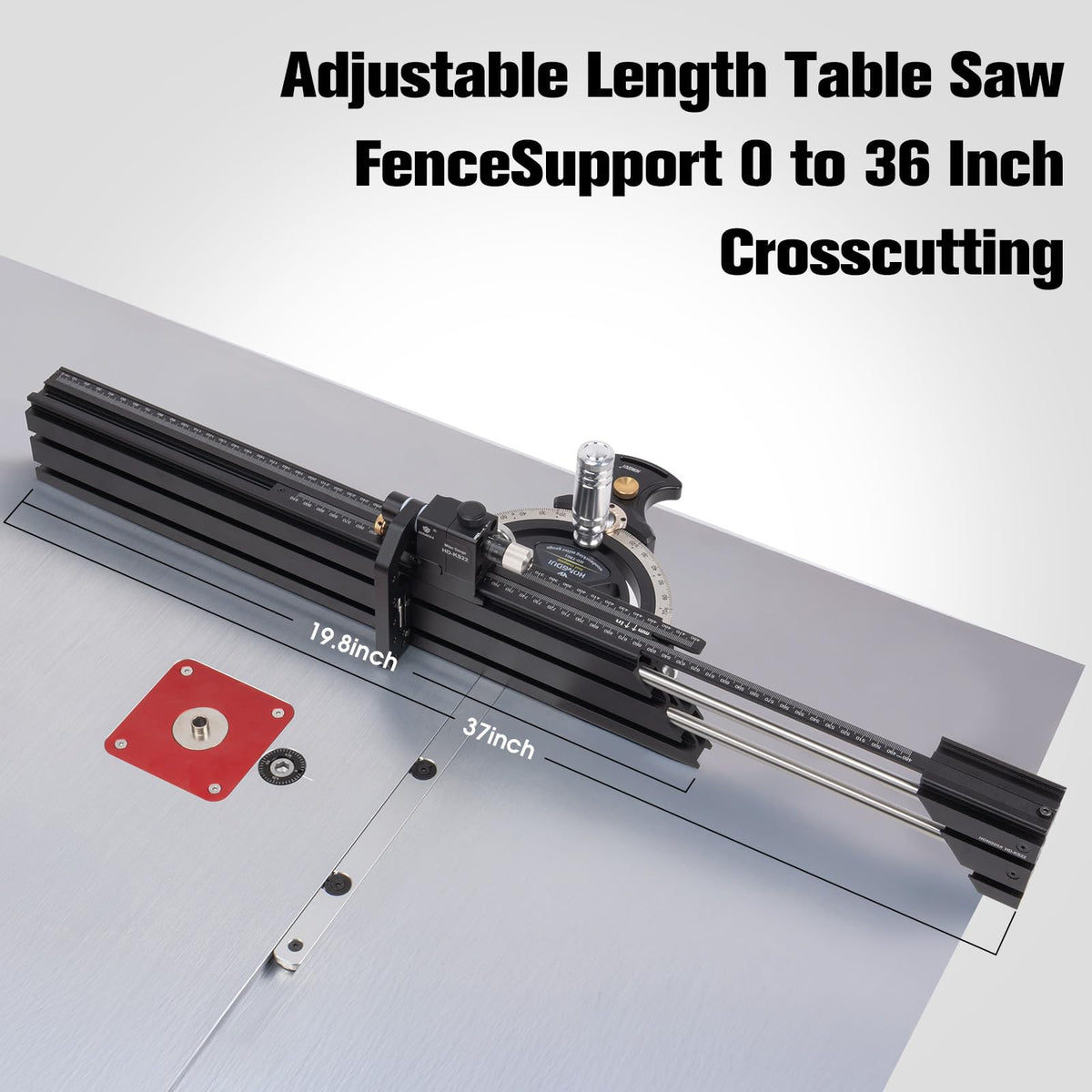 Aluminum Alloy Miter Gauge with Miter Fence W139019