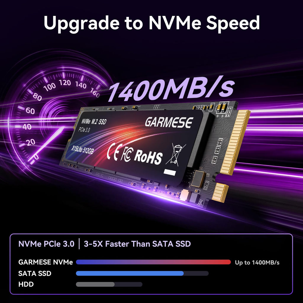 512GB PCIe Gen3x4 NVMe M.2 2280 SSD M3442