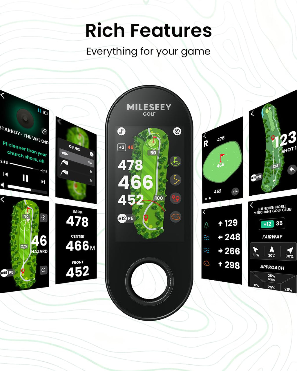 Golf GPS Speaker with 43K+ Courses B114