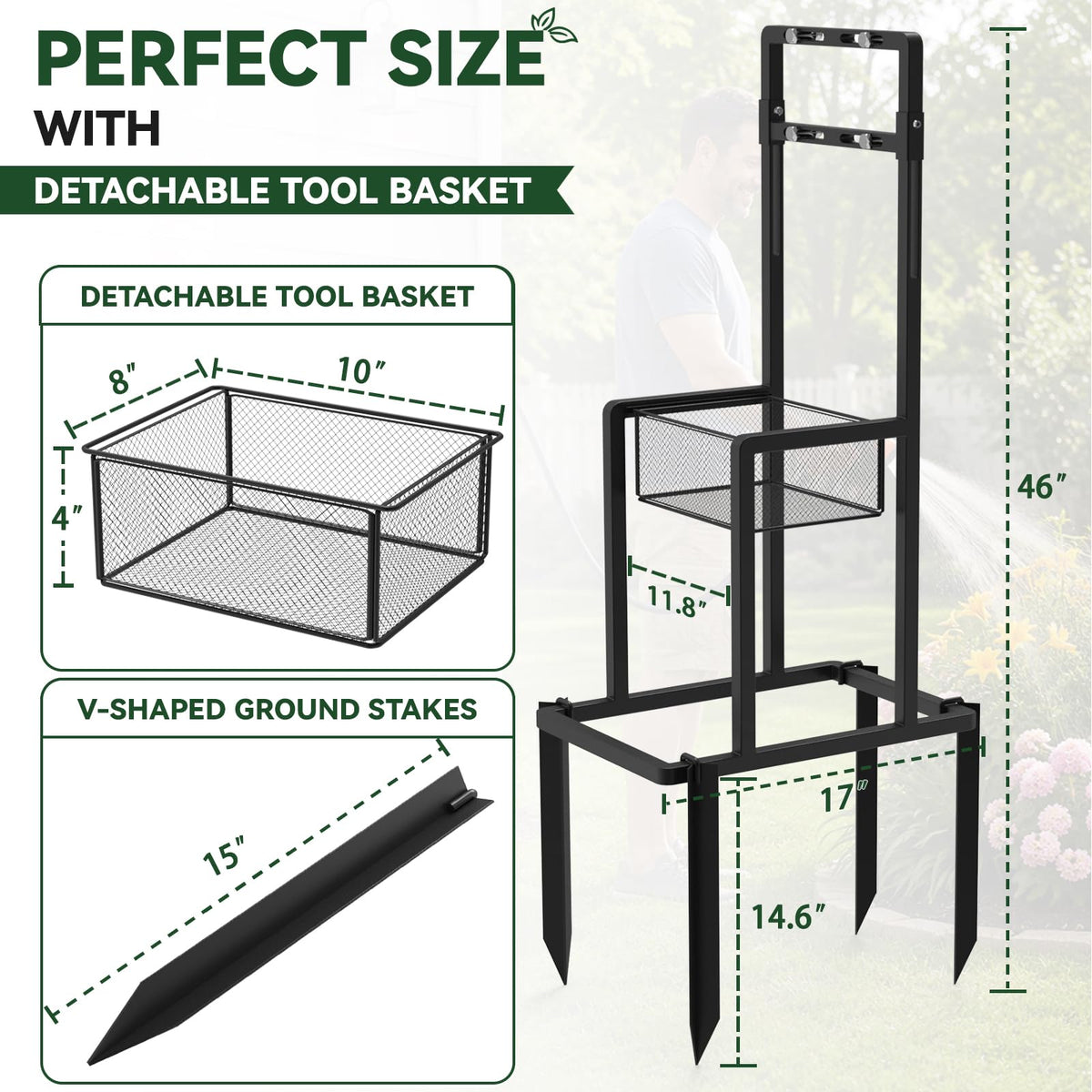 Retractable Hose Reel Stand/Mounting Post G4938