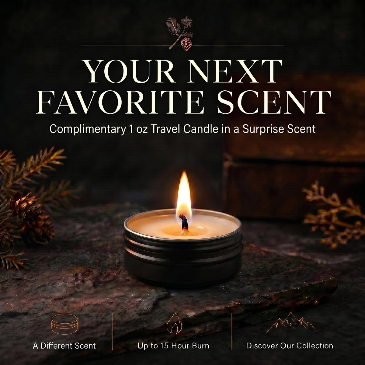 16 oz Wood Wick Candle X84842