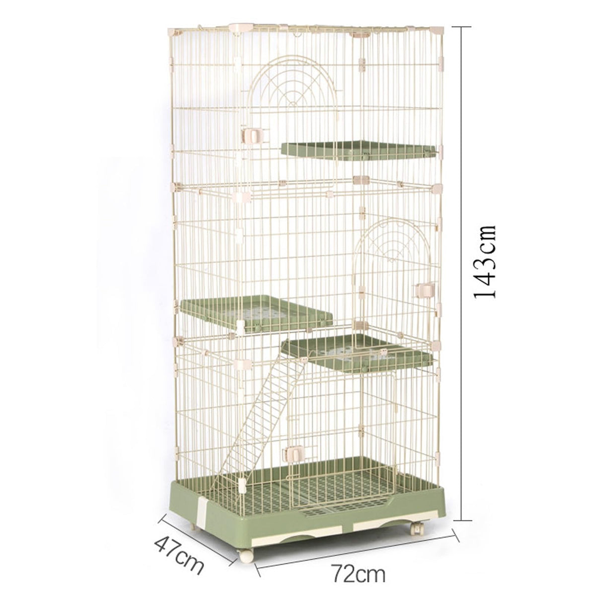 Foldable 4 Tier Detachable Cat Cage with Hammock Z80264