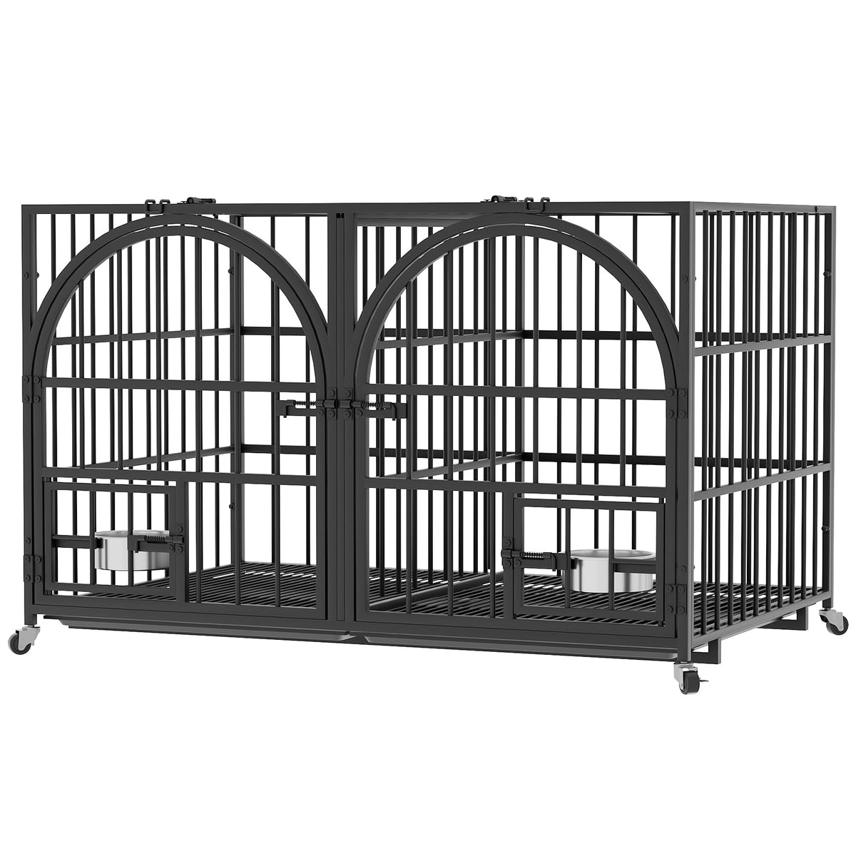 42" Heavy Duty Metal Dog Crate with Divider W937