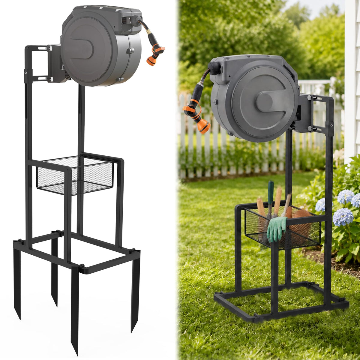 Retractable Hose Reel Stand/Mounting Post G4938