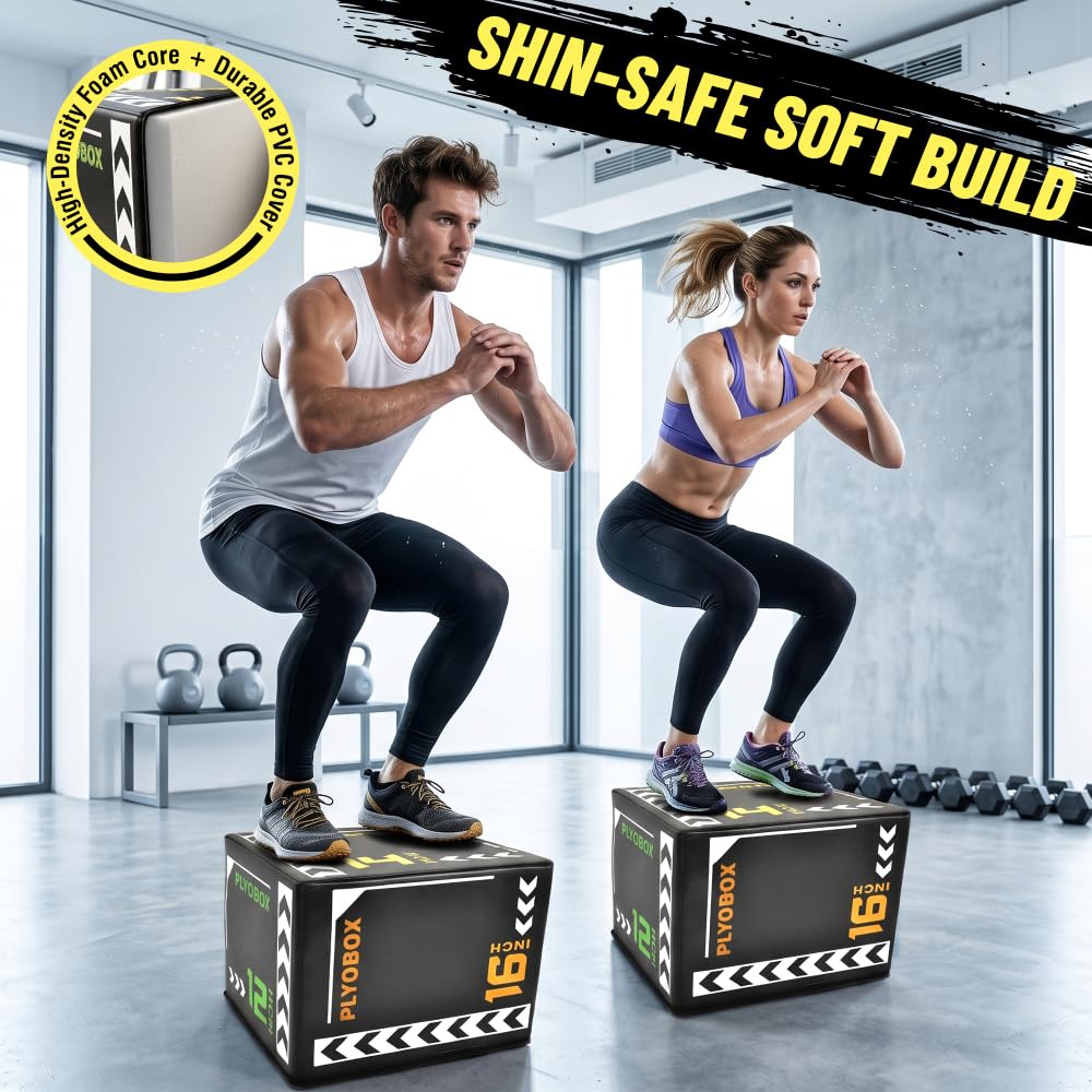12/14/16 Inch 3-in-1 Plyometric Jump Box T519