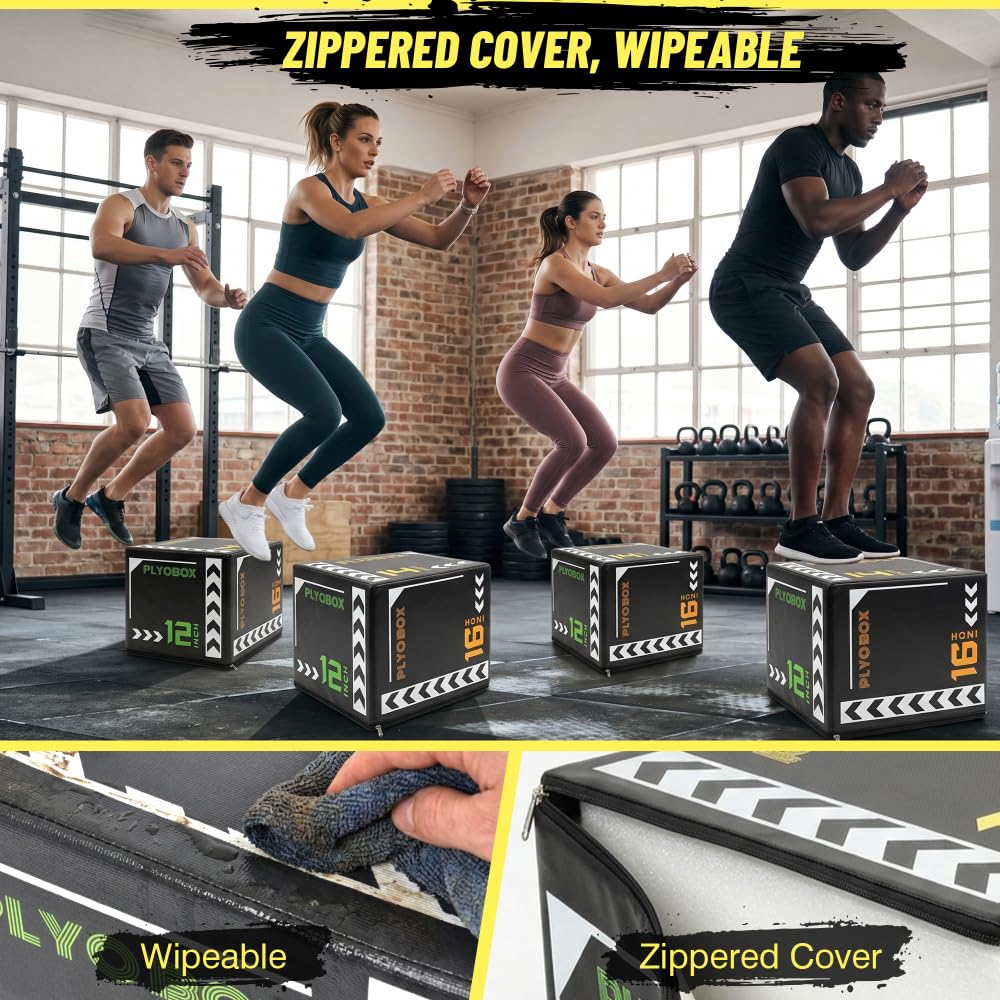 12/14/16 Inch 3-in-1 Plyometric Jump Box T519