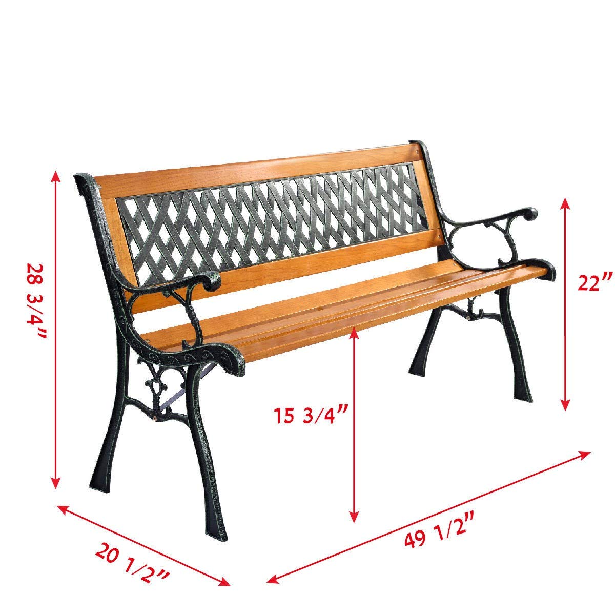 Cast Iron Outdoor Bench F375065